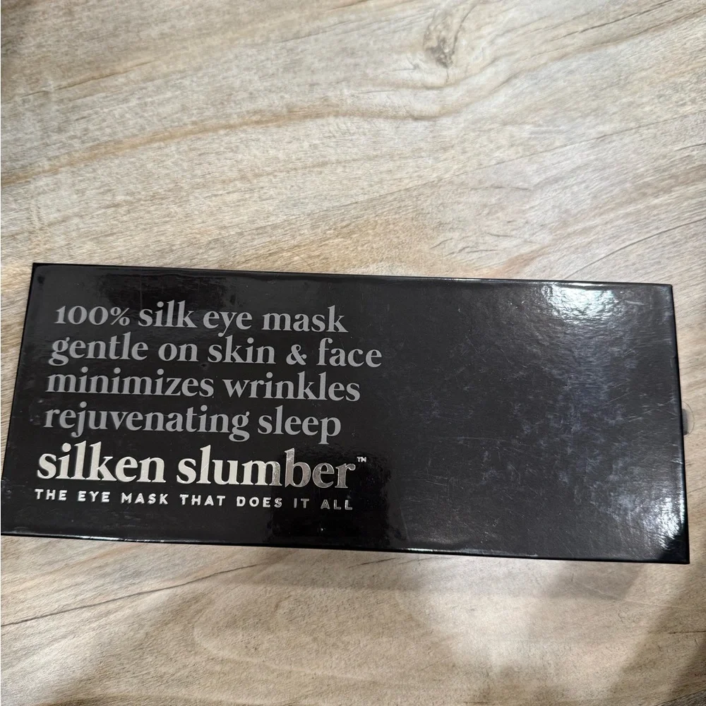 Silken Slumber Black Silk Eye Mask